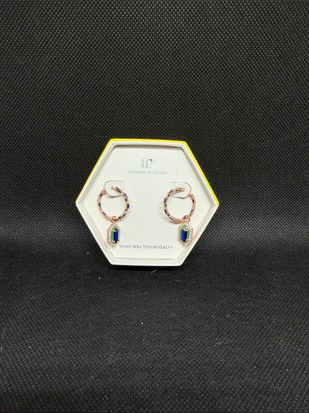 The Saylor Earrings: Burma Blue Spinel on Rose Gold